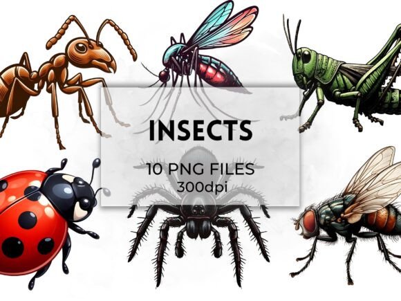 Bringing Nature to Life: The Insects Clipart Illustrations Collection
