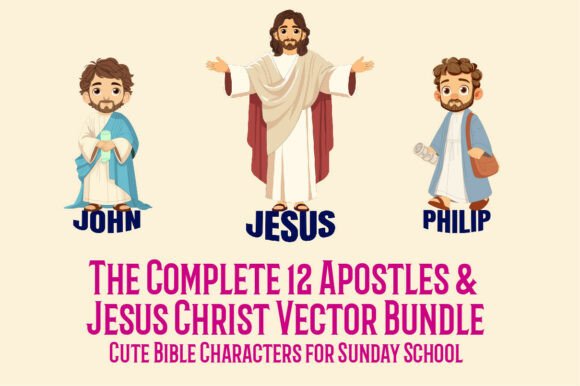 Bringing the Apostles to Life: A Modern Vector Collection