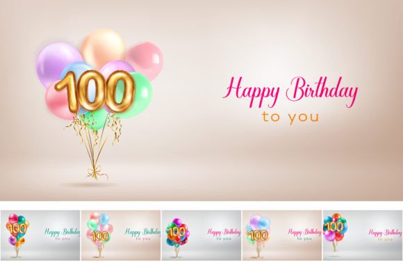 Celebrate a Century: Happy Birthday Illustrations for the 100 Year Milestone