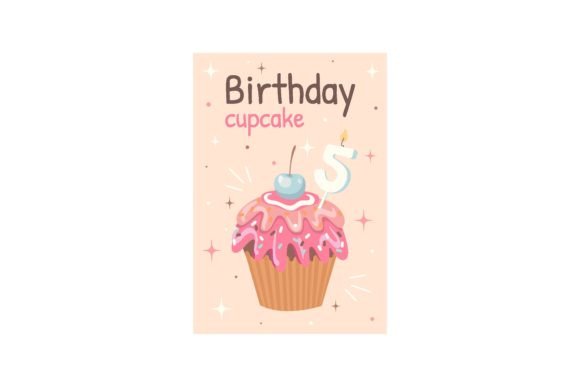 Cupcake Vector Illustrations with Text: Sweet Design Solutions