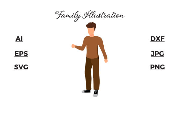 Family - Single Man Vector Illustrations: Your New Go-To Design Asset