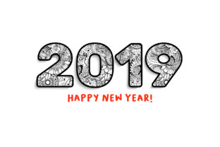 Unleash Creativity with 2019 New Year Numbers Illustrations and Calendar