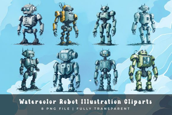 Unleash Whimsy: The Creative Power of Watercolor Robot Illustrations