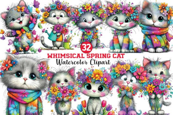 Whimsical Spring Floral Cats PNG: A Designer's Guide